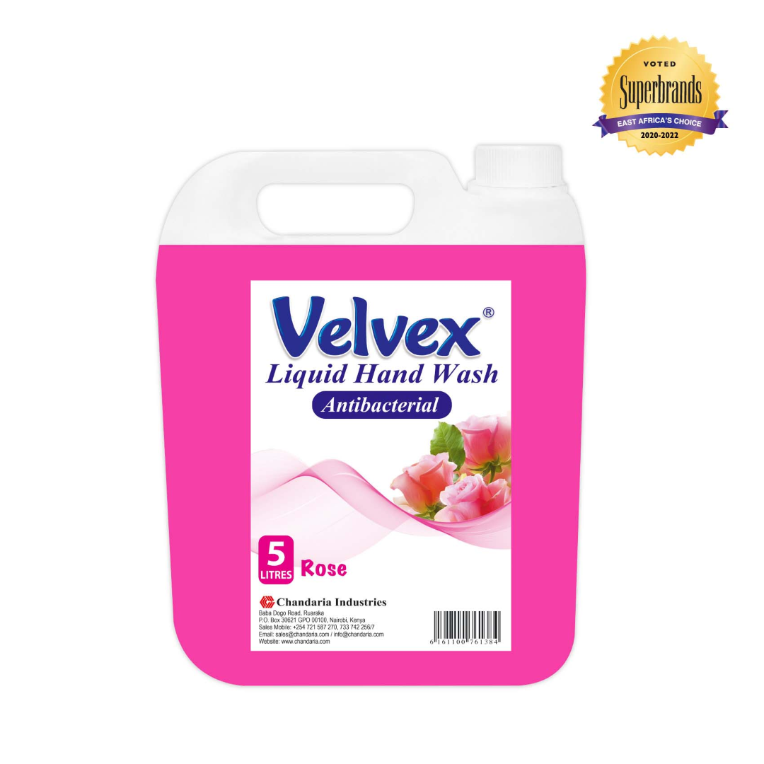 VELVEX LIQUID HAND WASHING SOAP PINK 5 LTR